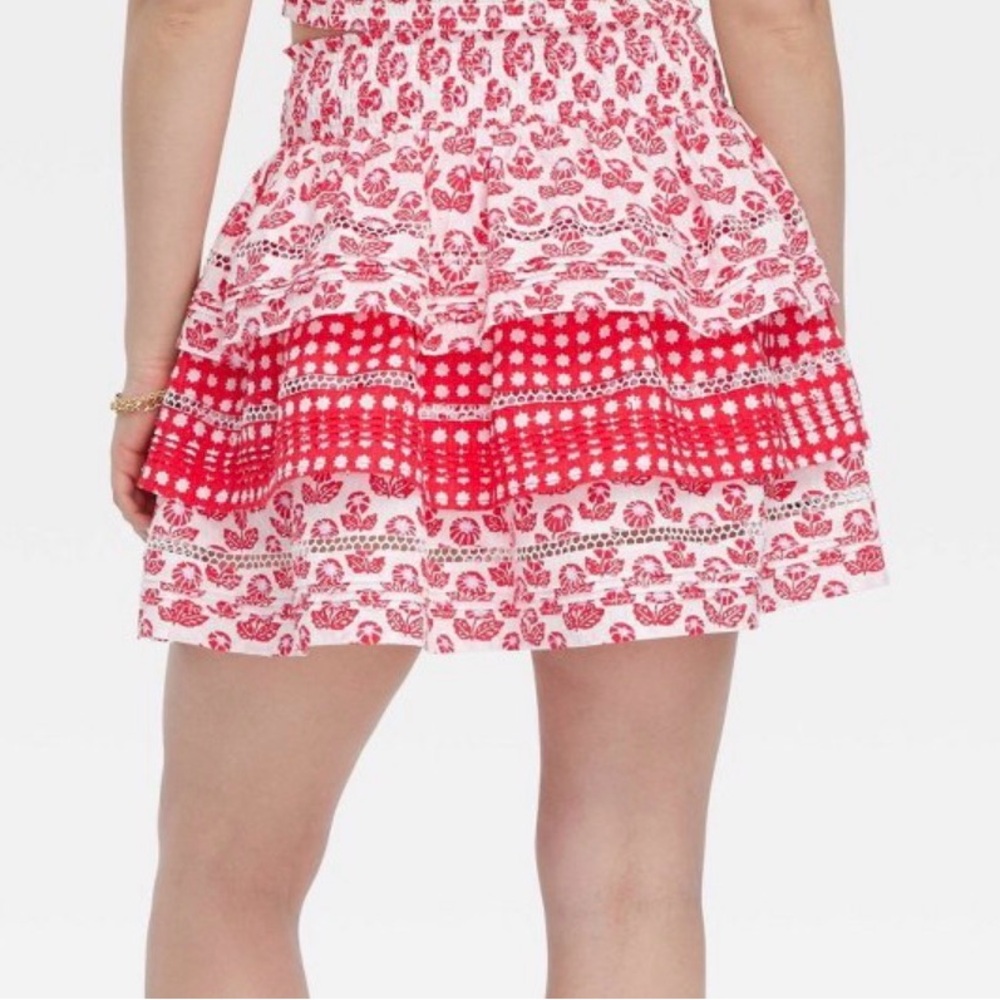 Roller Rabbit x Target Floral/Star Geo Tiered Mini Skirt